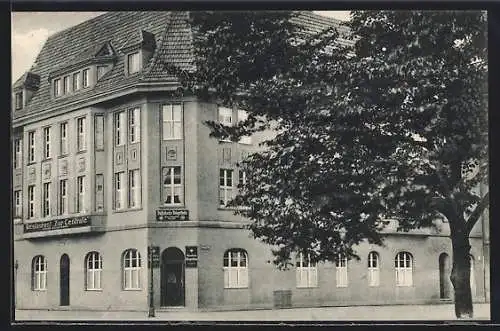 AK Düsseldorf-Rath, Blick zum Restaurant Zur Centrale