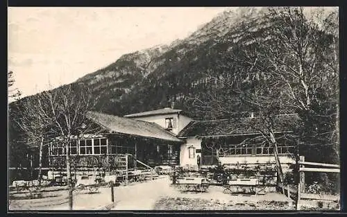 AK Garmisch /Bay. Hochgebirge, Restaurant Almhütte