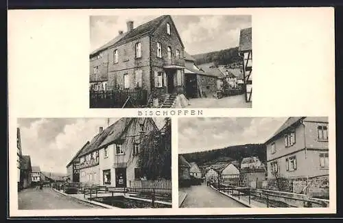 AK Bischoffen, Ortsansicht, Strassenpartie