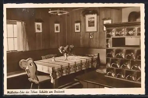 AK Brauneck, Müllritter-Ecke der Tölzer Skihütte