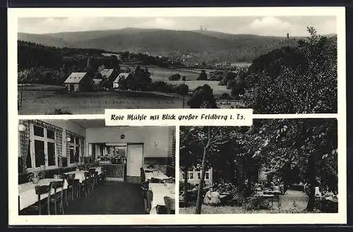AK Kelkheim / Taunus, Waldgaststätte Rote Mühle und gr. Feldberg