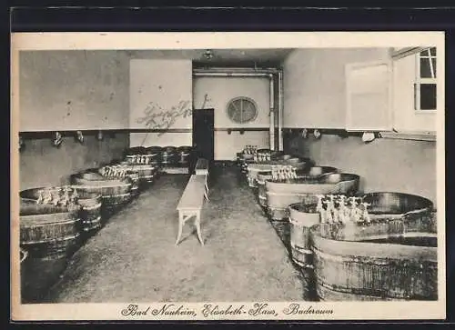 AK Bad Nauheim, Elisabeth-Haus, Baderaum