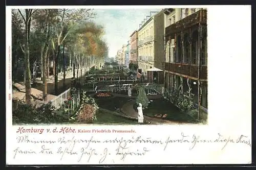 AK Homburg v.d. Höhe, Kaiser-Friedrich-Promenade