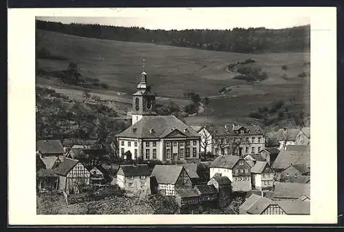 AK Grävenwiesbach i. Ts., Ansicht der Ev. Kirche des Kirchspiels