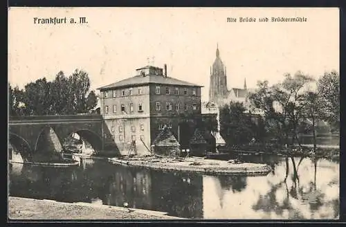 AK Alt-Frankfurt, Alte Brücke und Brückenmühle