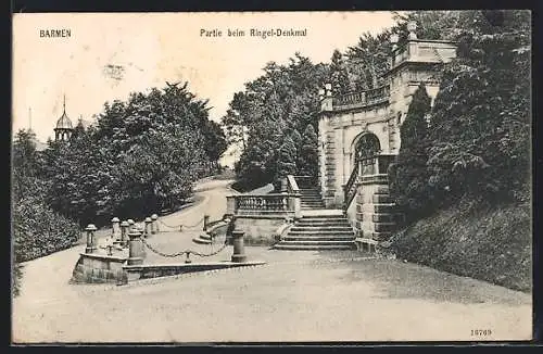 AK Barmen, Partie beim Ringel-Denkmal