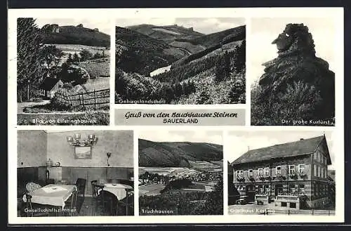 AK Bruchhausen an den Steinen / Sauerland, Gasthaus Kesting, Gesamtansicht