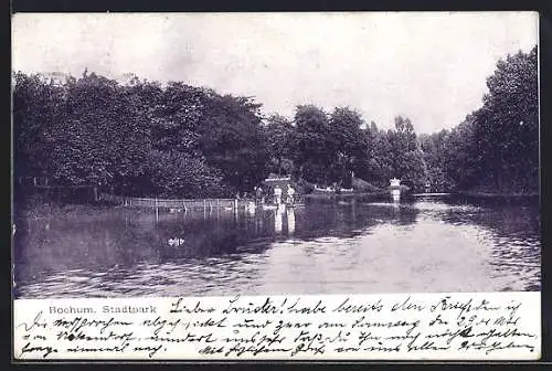 AK Bochum, Stadtpark mit See