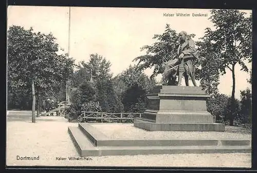 AK Dortmund, Kaiser Wilhelm-Denkmal und Kaiser Wilhelm-Hain