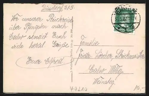 AK Düsseldorf, Graf Adolfstrasse