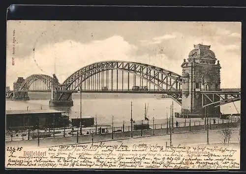 AK Düsseldorf, Rheinbrücke