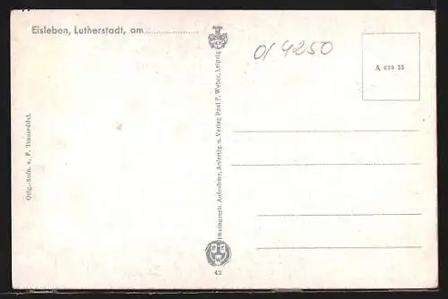 AK Eisleben-Lutherstadt, Inneres der St.Andreas-Kirche mit Orgel