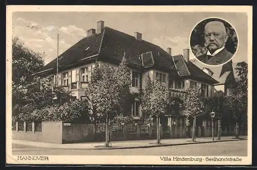 AK Hannover, Villa Hindenburg, Seelhorststrasse
