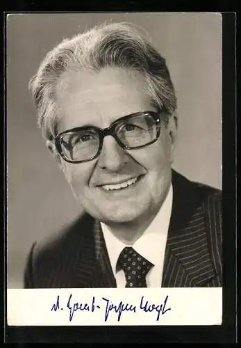 AK Portrait Hans-Jochen Vogel, Mitglied des SPD-Präsidiums