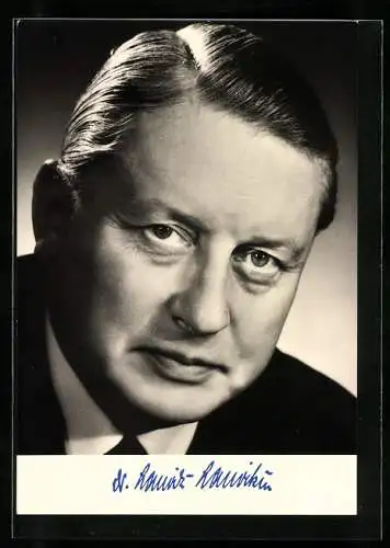 AK Dr. Lauritz Lauritzen, Bundesminister für Verkehr u. Post- /Fernmeldewesen und Städtebau, Wohnungswesen der BRD