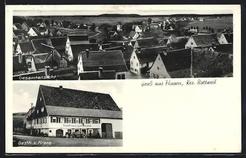 AK Fluorn /Krs. Rottweil, Gasthaus zur Krone, Gesamtansicht