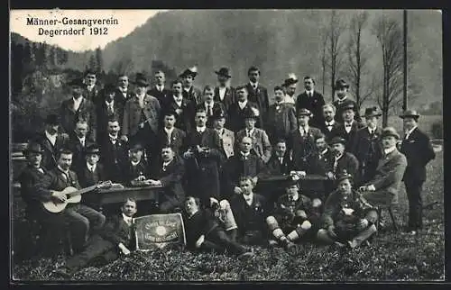 AK Degerndorf / Inn, Männer-Gesangverein 1912, Sängerfest