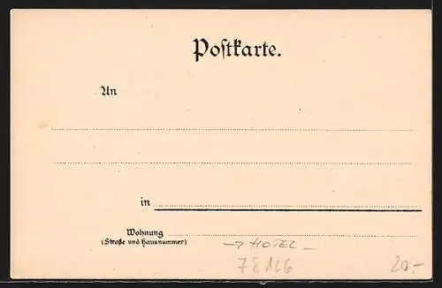 AK Königsfeld / Schwarzwald, Strassenpartie an der Pension Herzberger