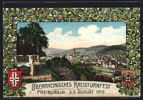 AK Freiburg i. Br., Oberrheinisches Kreisturnfest 1912, Gasthaus Loretto