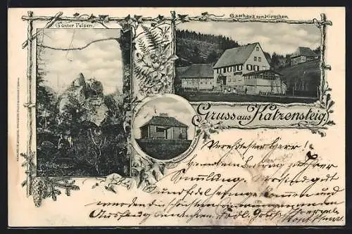 AK Furtwangen / Katzensteig, Gasthaus zum Hirschen, Günter Felsen