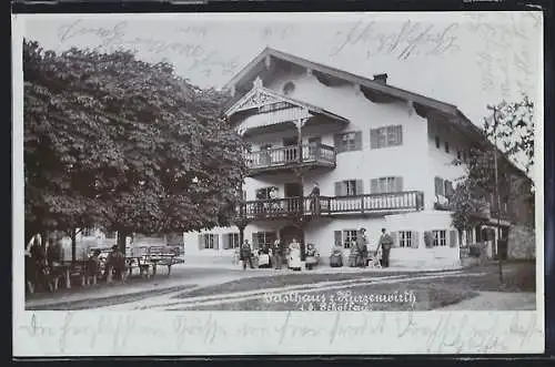 Foto-AK Kiefersfelden, Gasthof Hurzenwirth in der Schöffau