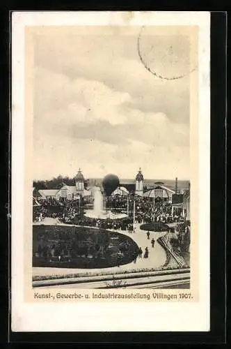 AK Villingen / Baden, Kunst-, Gewerbe- u. Industrieausstellung 1907