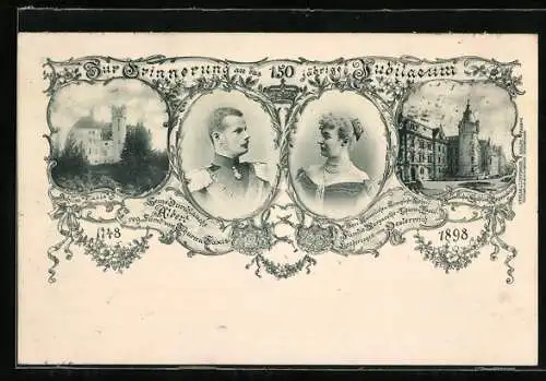 AK Albert Fürst von Thurn & Taxis und K.K. Hoheit Fürstin Margarethe von Thurn & Taxis, Schloss Taxis