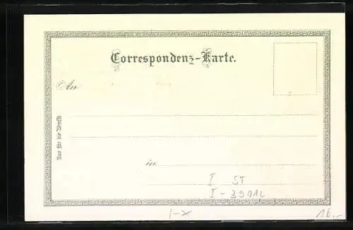 Lithographie Meran, Schloss Tirol, Gilfpromenade, Panoramablick auf die Stadt