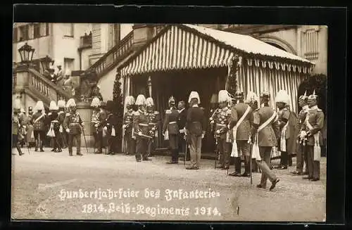 AK München, Hundertjahrfeier des Infanterie-Leib-Regiments 1914, König Ludwig III.