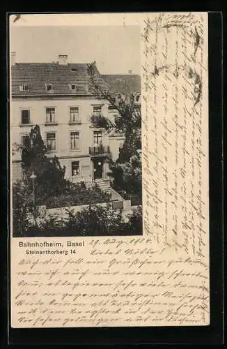 AK Basel, Bahnhofheim am Steinenthorberg 14