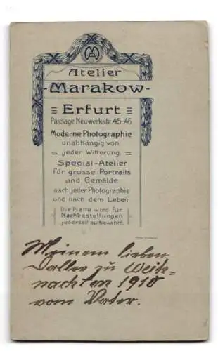 Fotografie Atelier Marakow, Erfurt, Neuwerkstr. 45-46, Herr zu Weik im schwarzen Anzug mit weissem Haar und kleinen Augen