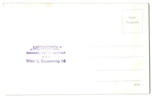 2 Fotografien Metropol, Wien, Ansicht Wien, Bus, Reisebus, Omnibus der Metropol Verkehrs GmbH Wien, Stubenring 16
