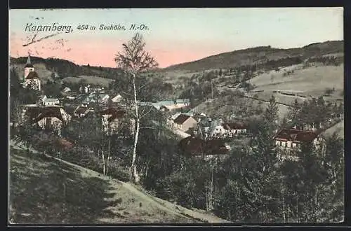 AK Kaumberg /N.-Oe., Ortsansicht aus der Vogelschau