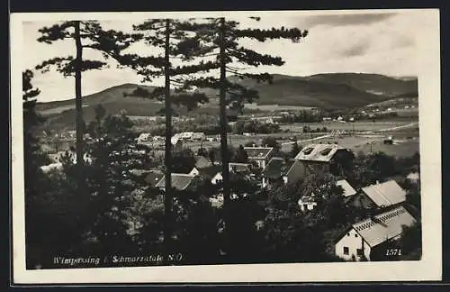 AK Wimpassing i. Schwarzatale /N. Ö., Ortsansicht aus der Vogelschau