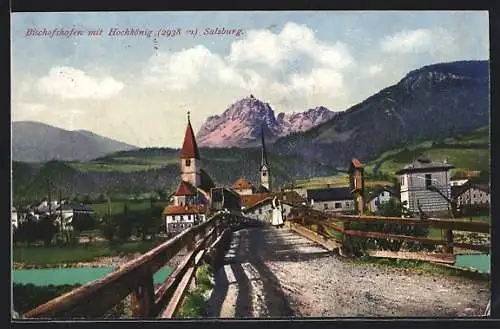 AK Bischofshofen, Teilansicht gegen Hochkönig