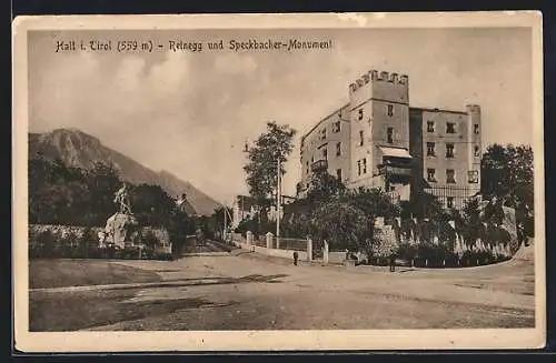 AK Hall in Tirol, Reinegg und Speckbacher-Monument