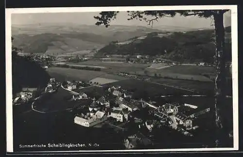 AK Scheiblingkirchen /N.-Oe., Ortsansicht aus der Vogelschau