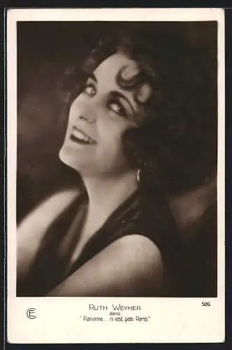 AK Schauspielerin Ruth Weyher im Film Paname... n`est pas Paris