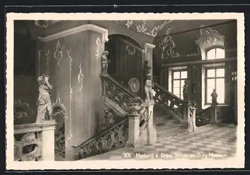 AK Marburg a. Drau, Stiege im Burg-Museum