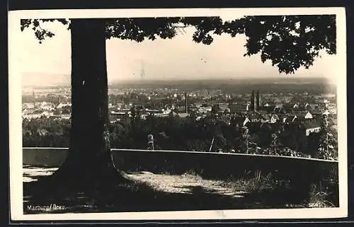 AK Marburg /Drau, Ortsansicht vom Aussichtspunkt