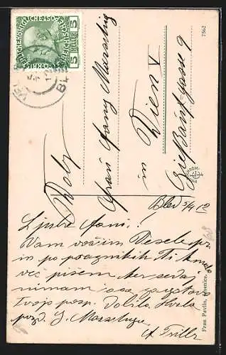 AK Veldes, Ansicht mit Hochstuhl