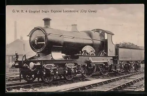 AK englische Eisenbahn, G.W.R. Bogie Express Locomotive, City Class