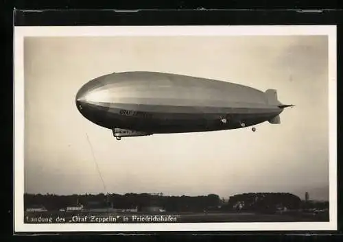 AK Friedrichshafen, Landung des Graf Zeppelin, Rückkehr von der Weltreise