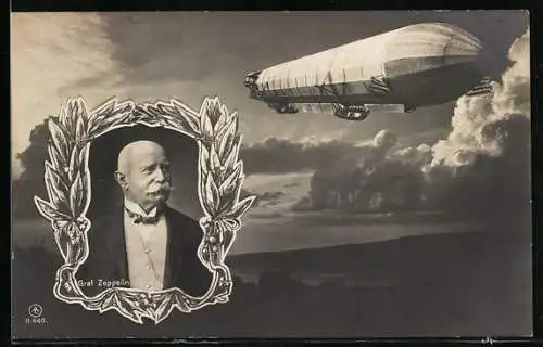 AK Graf Zeppelin und sein lenkbares Luftschiff