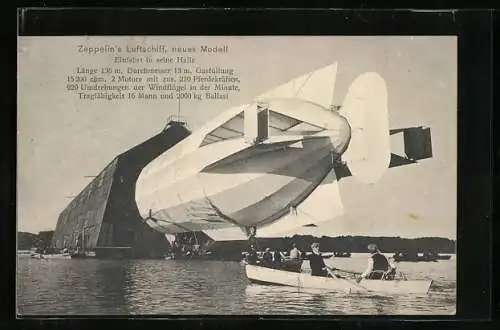 AK Zeppelin`s neues Luftschiff, neues Modell 4 1908