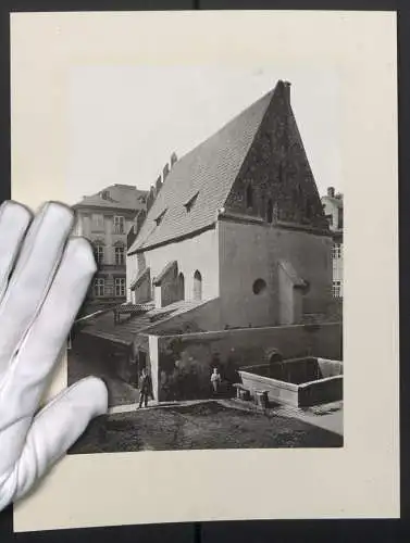Fotografie unbekannter Fotograf, Ansicht Prag / Praha, Synagoge, Synagogue