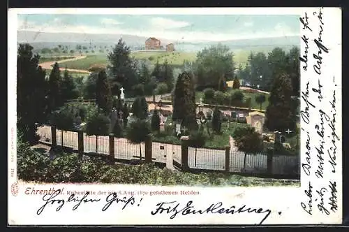 AK Saarbrücken, Ehrenthal mit Krieggräbern