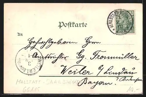 AK Saarbrücken, Ehrenthal mit Krieggräbern