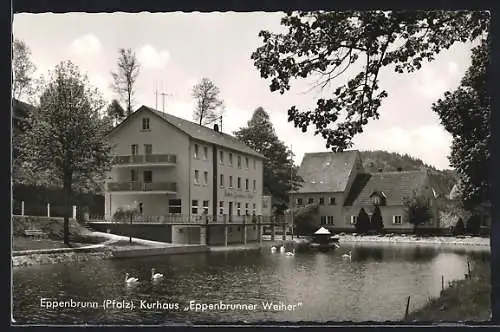AK Eppenbrunn /Pfalz, Kurhaus am Weiher