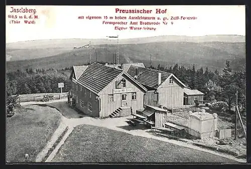 AK Brotterode, Inselsberg, Hotel Preussen
